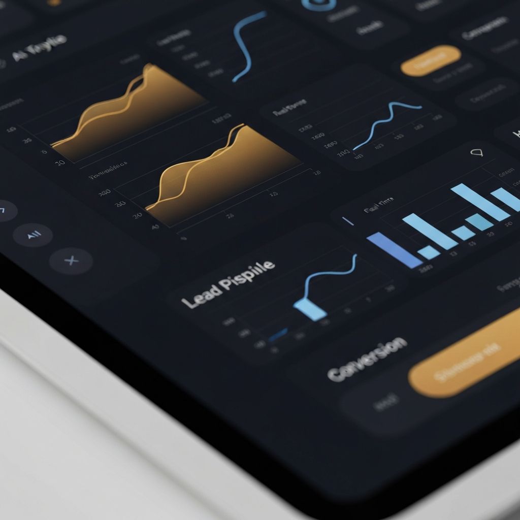 AI lead generation dashboard showing real-time pipeline analytics